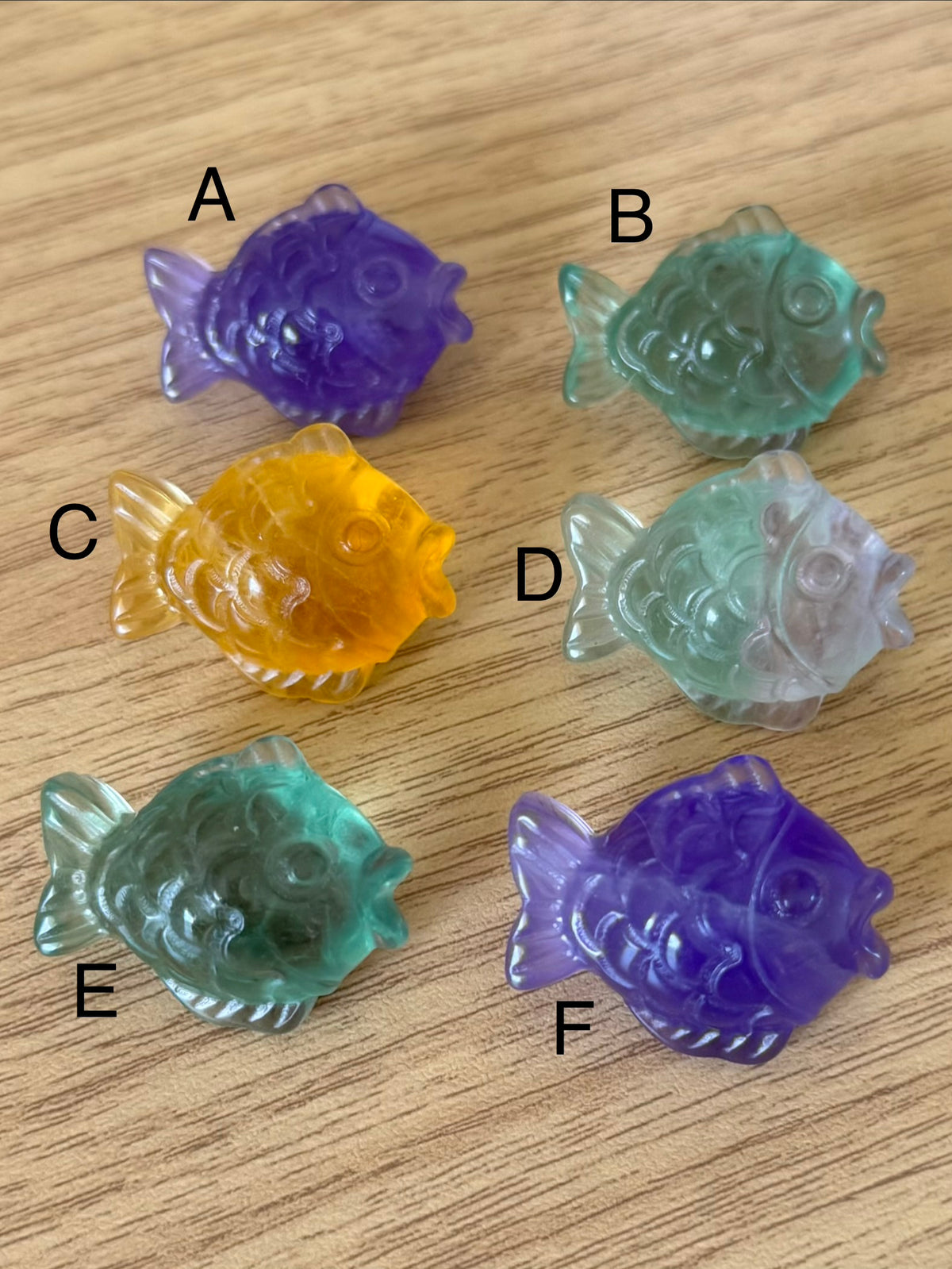 Fluorite Fish Carvings ~ Choose Your Own