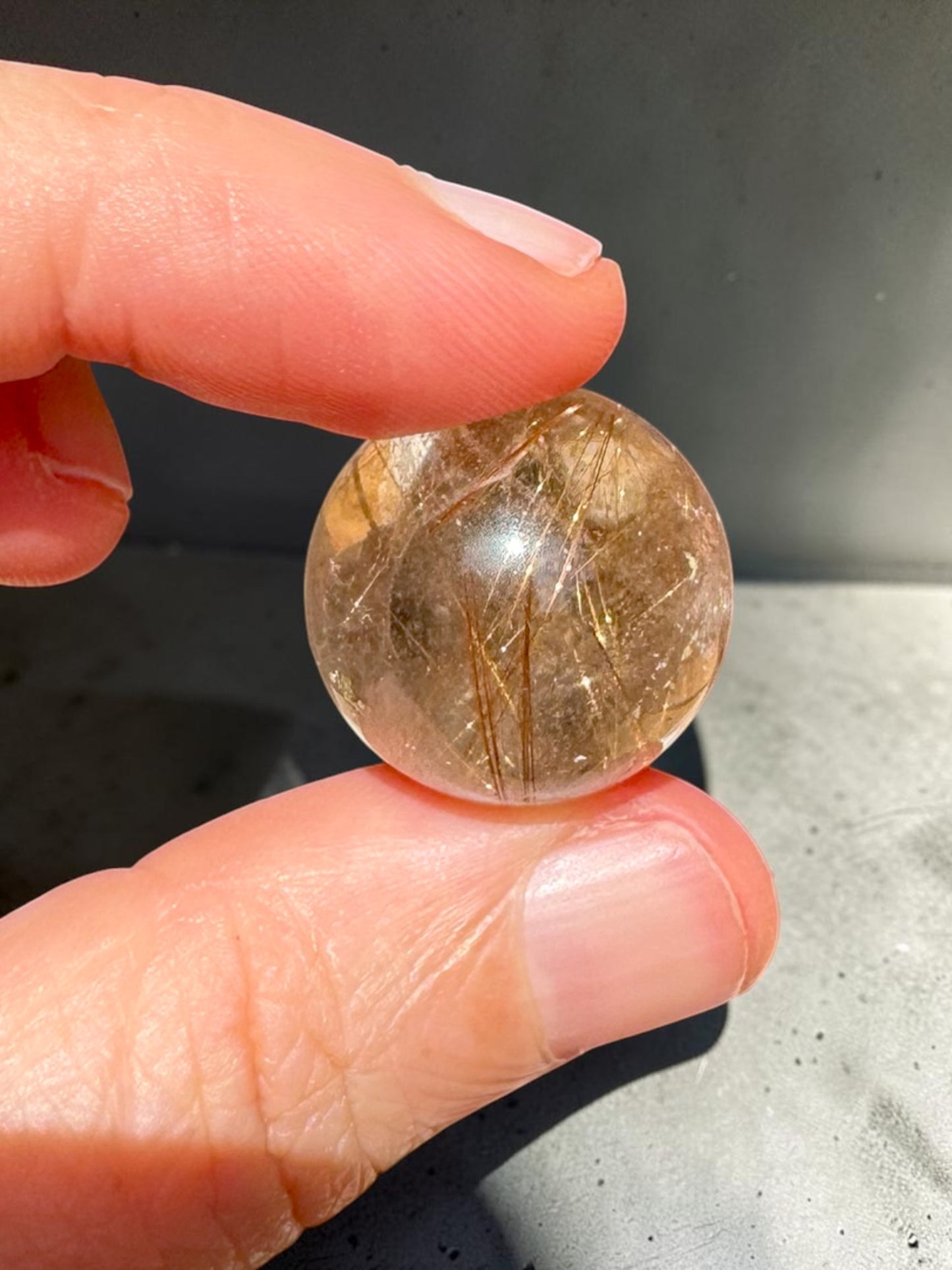 Golden Rutile Mini Sphere