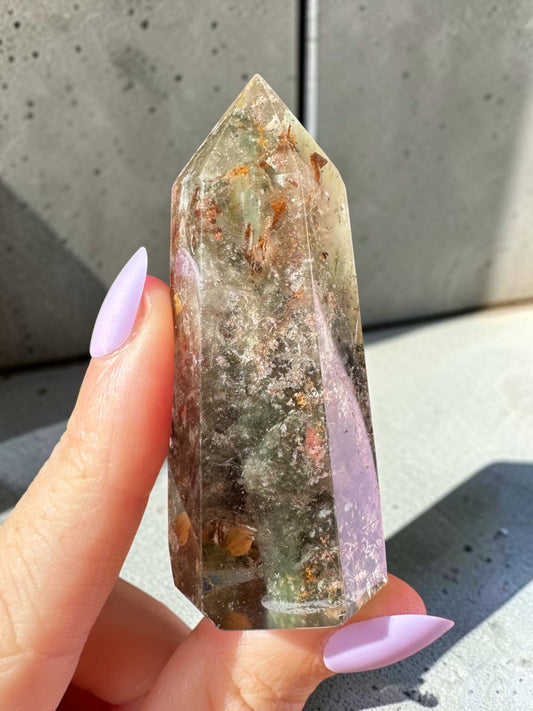 Garden Quartz (lodolite) Point