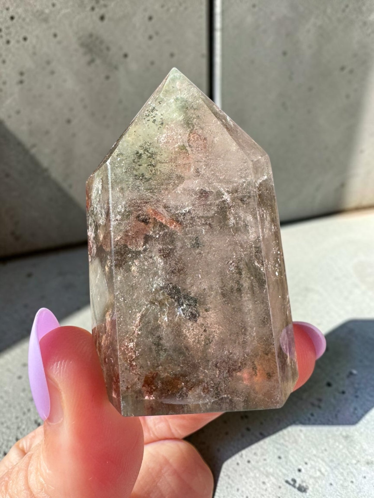 Garden Quartz (lodolite) Point