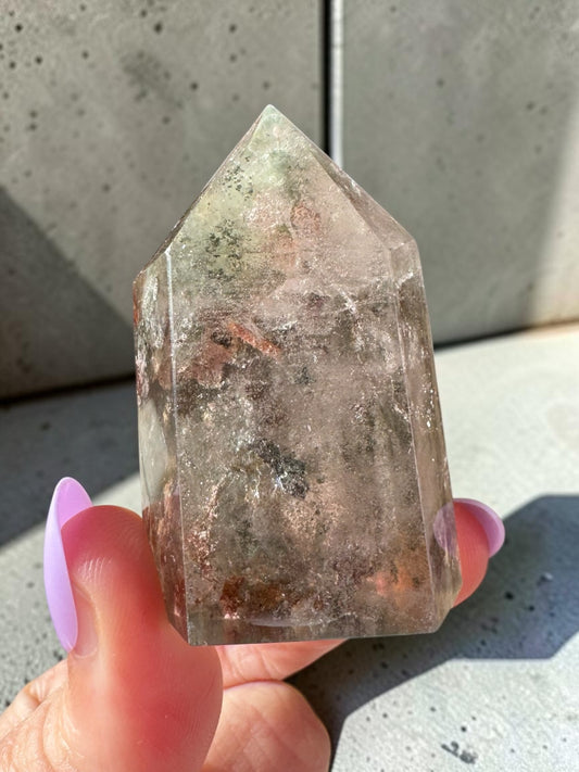 Garden Quartz (lodolite) Point