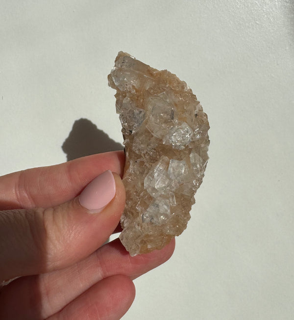 Peach Diamond Apophyllite Cluster/Specimen (C)