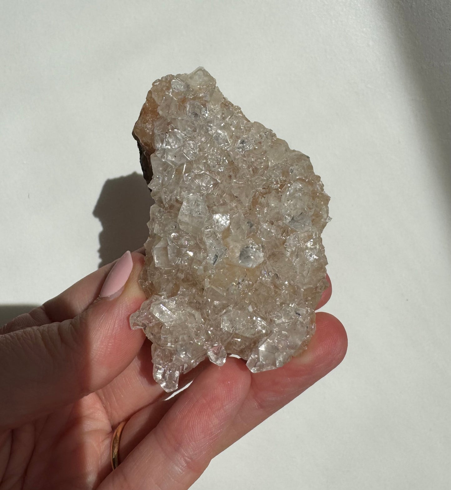 Peach Diamond Apophyllite Cluster/Specimen