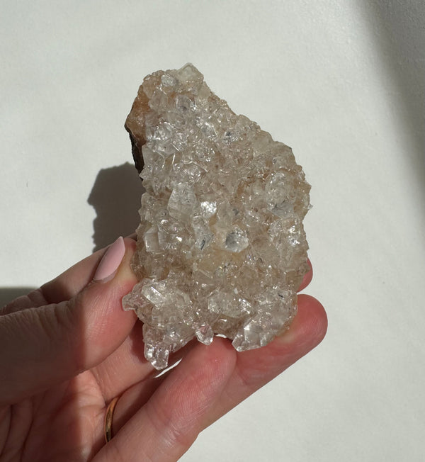 Peach Diamond Apophyllite Cluster/Specimen
