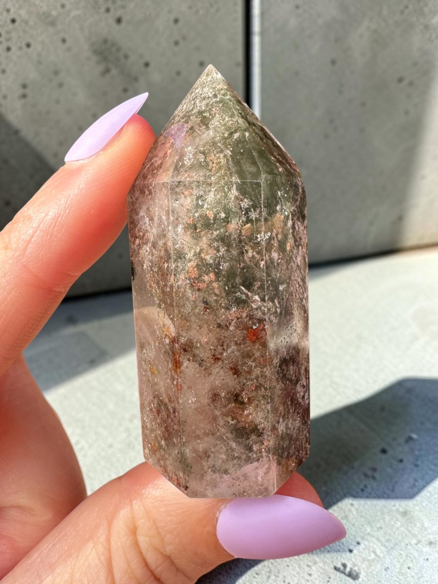 Garden Quartz (lodolite) Point