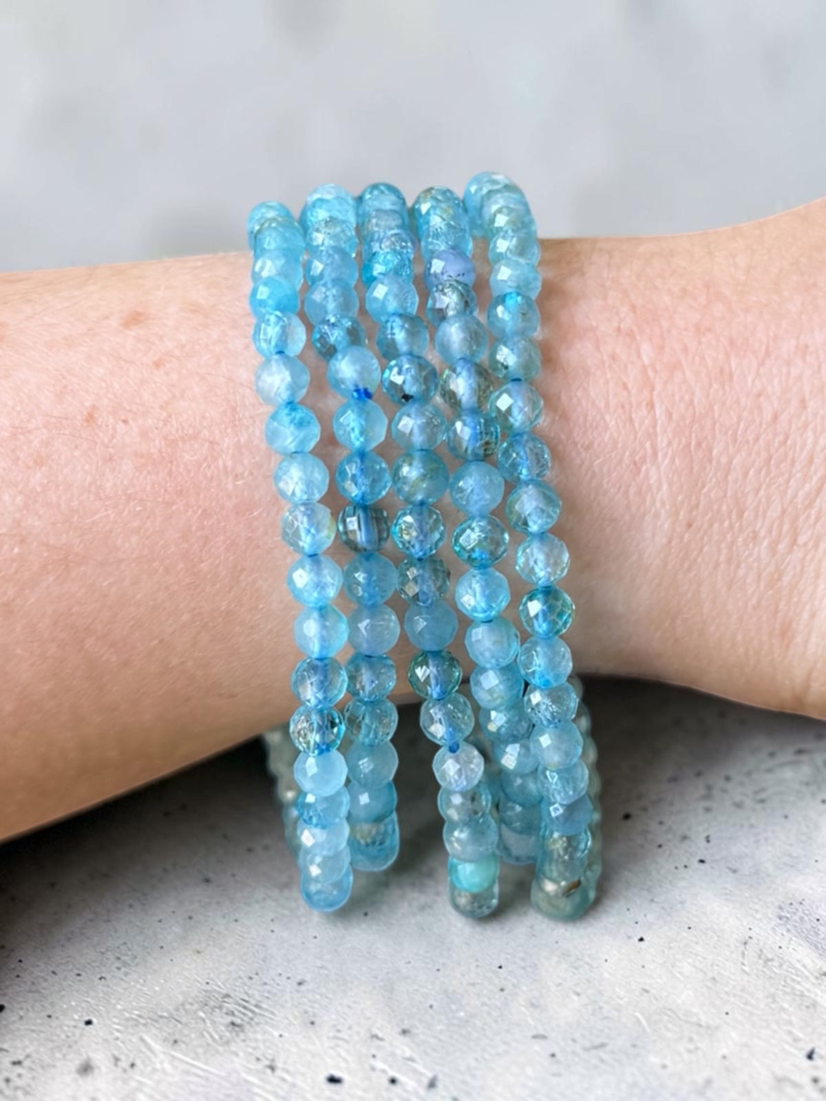 Topaz Faceted Bead Bracelets
