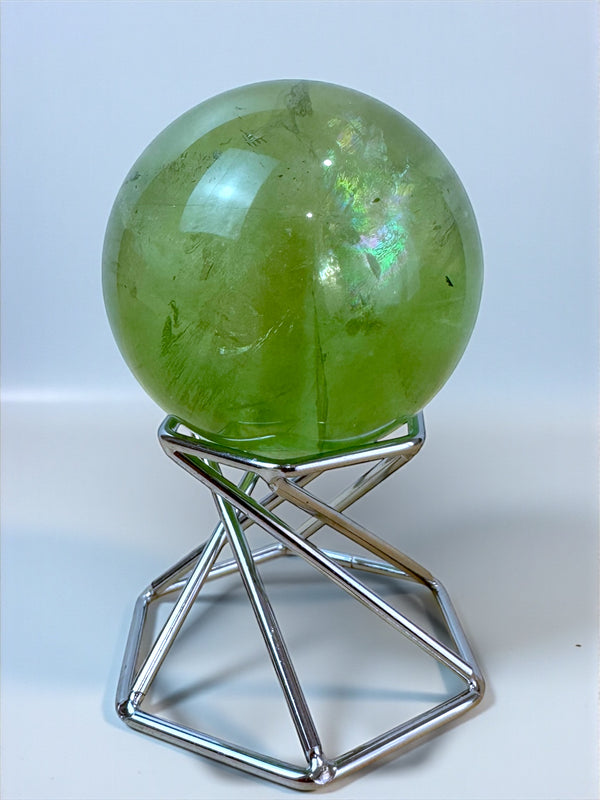 Green Apple Fluorite Sphere 5cm (B)
