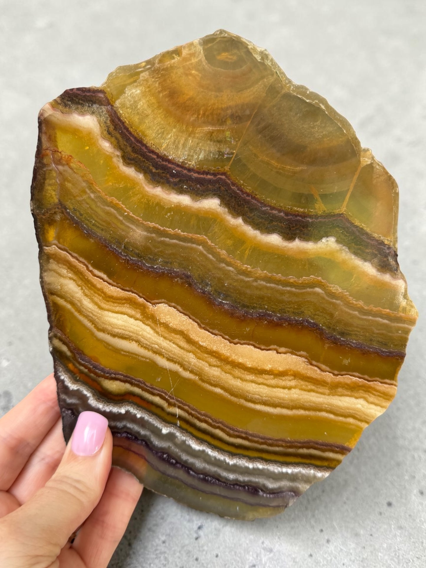 Yellow Fluorite Slab