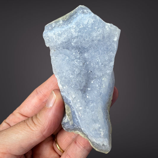 Blue Lace Agate Raw Druzy Cluster
