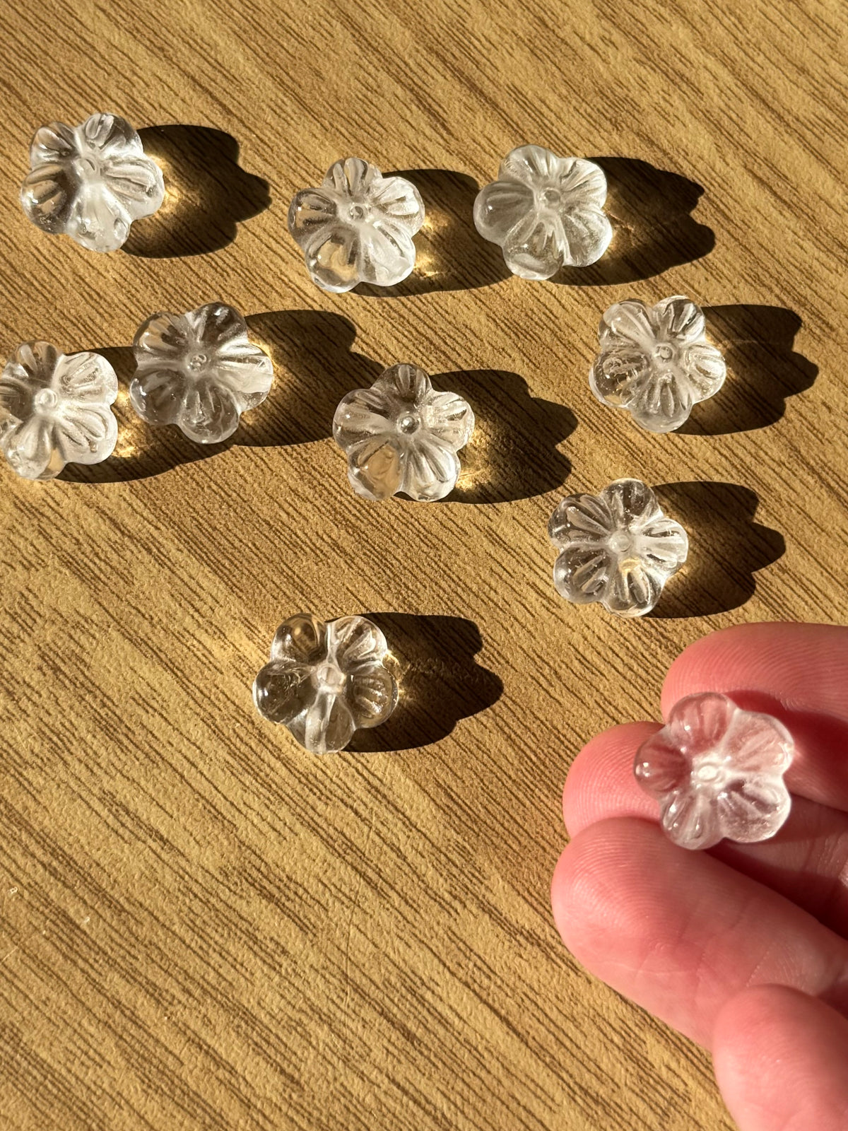 Clear Quartz Mini Flower Carving | Intuitively Chosen