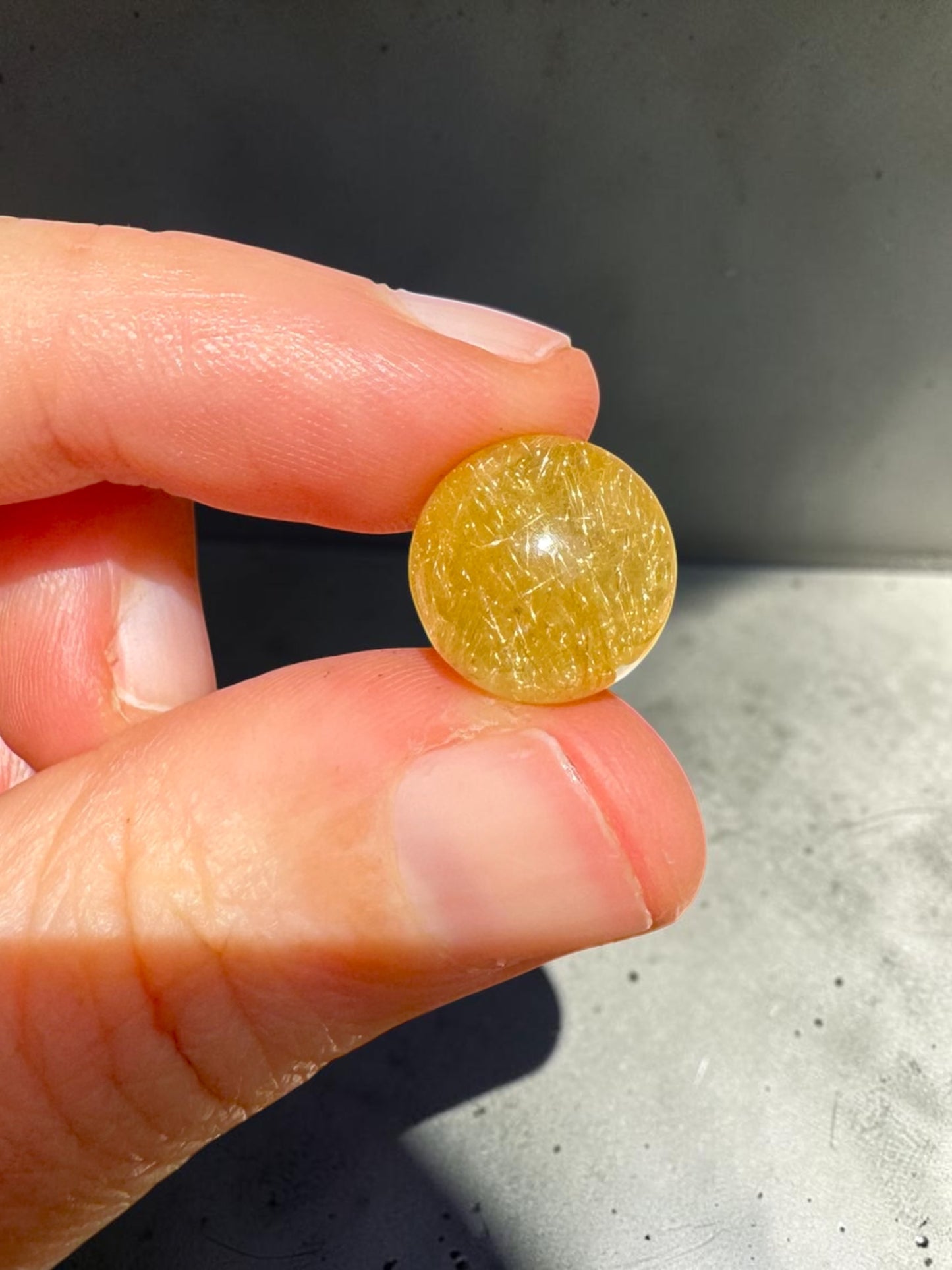 Golden Rutile Mini Sphere