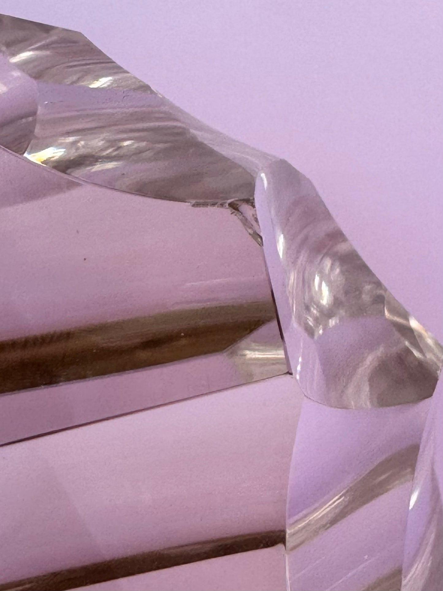 Sculpted HQ Clear Quartz on Stand