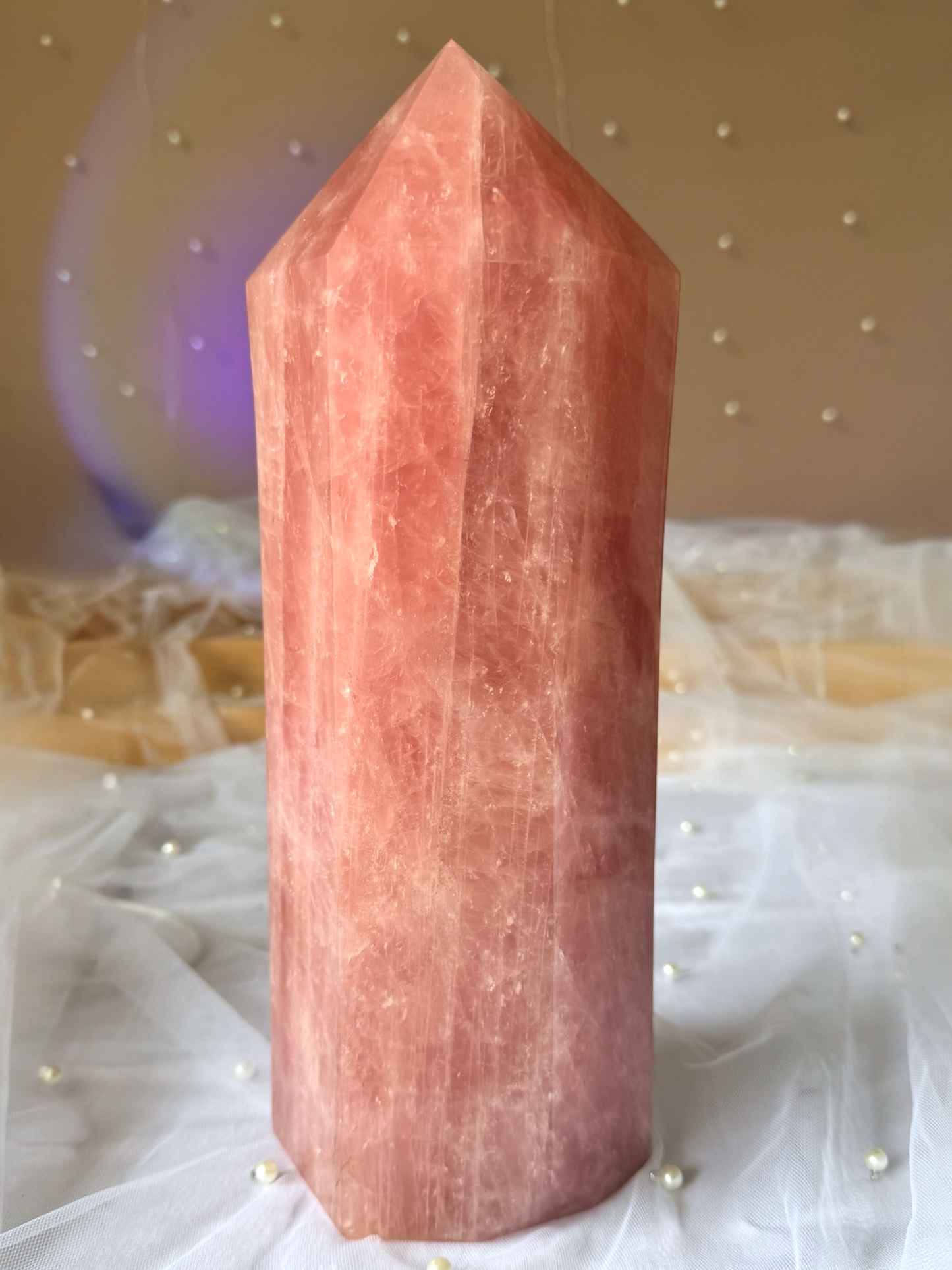 XL Rose Quartz Tower