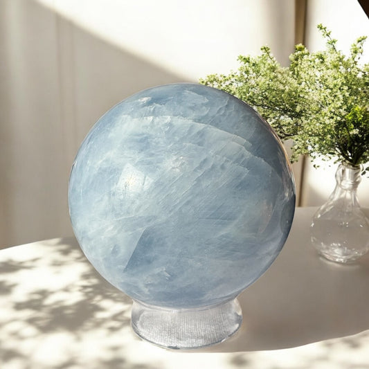 Blue Calcite Sphere (B)