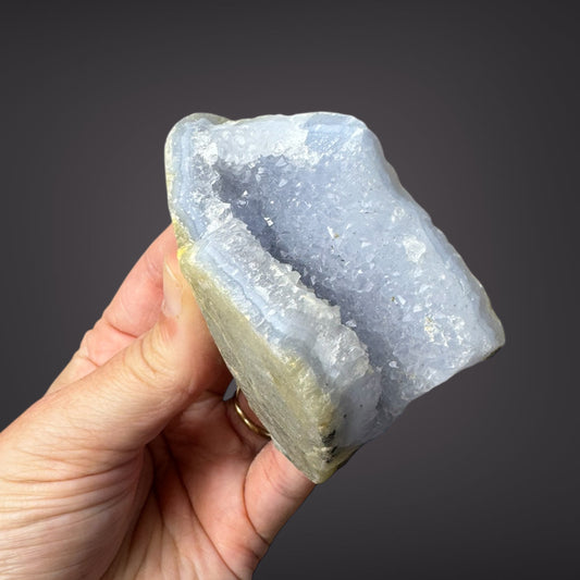 Blue Lace Agate Raw Druzy Cluster