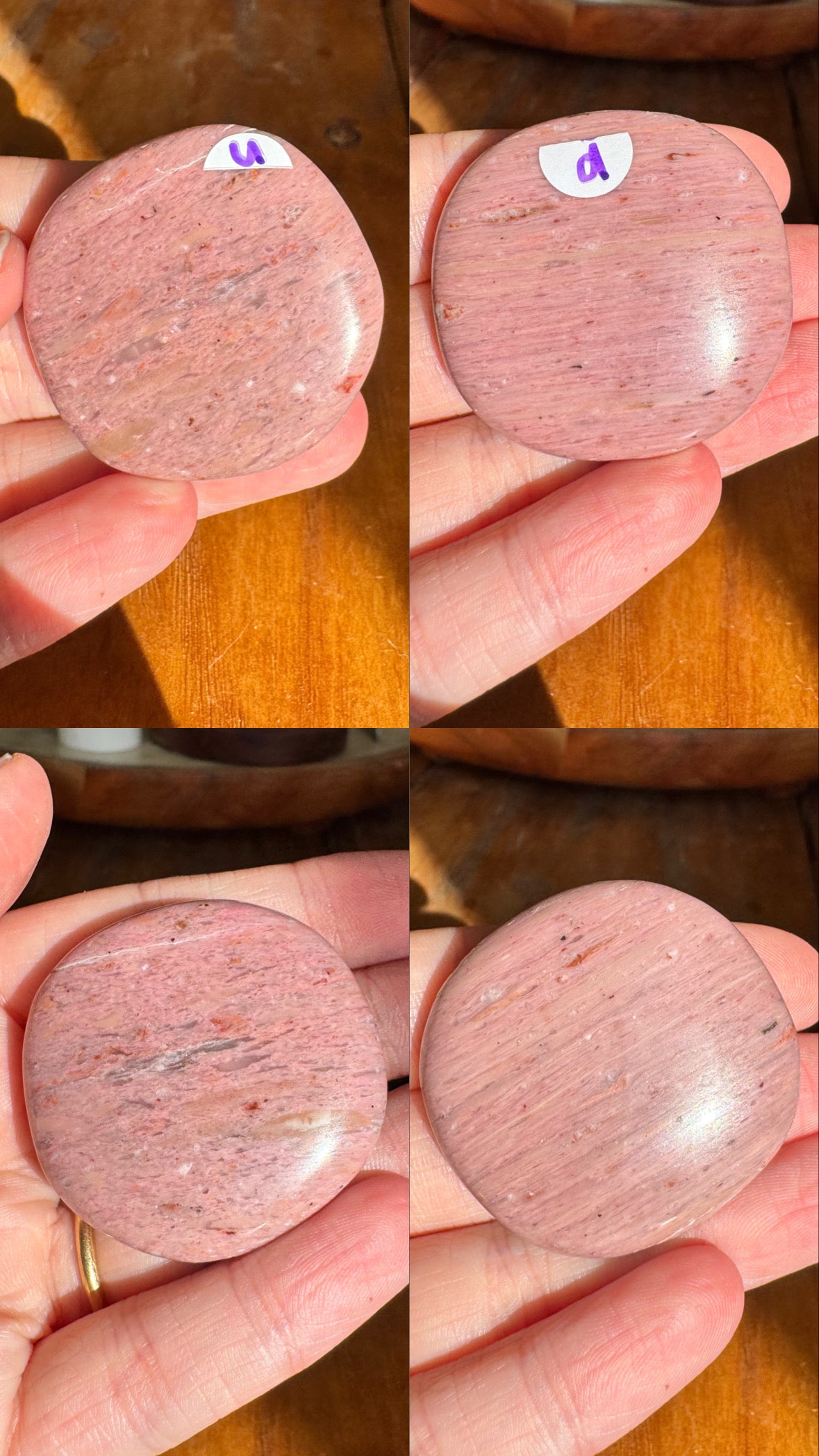 Pink Petrified Wood Flat Stones | Choose Your Own