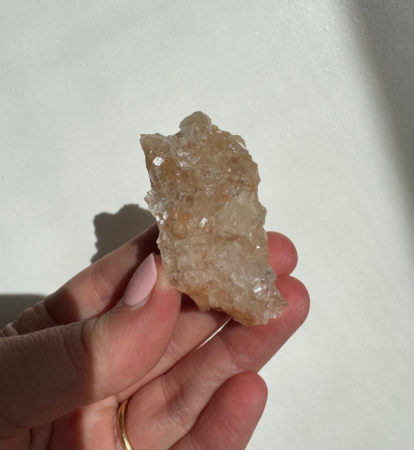 Peach Diamond Apophyllite Cluster/Specimen