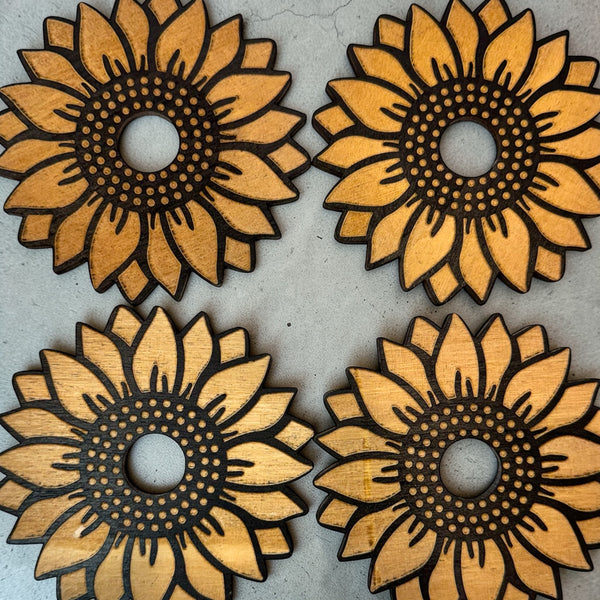 Sunflower Wooden Sphere Stand