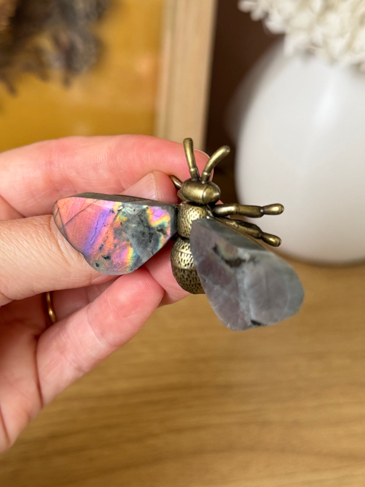 Labradorite Metal Bee