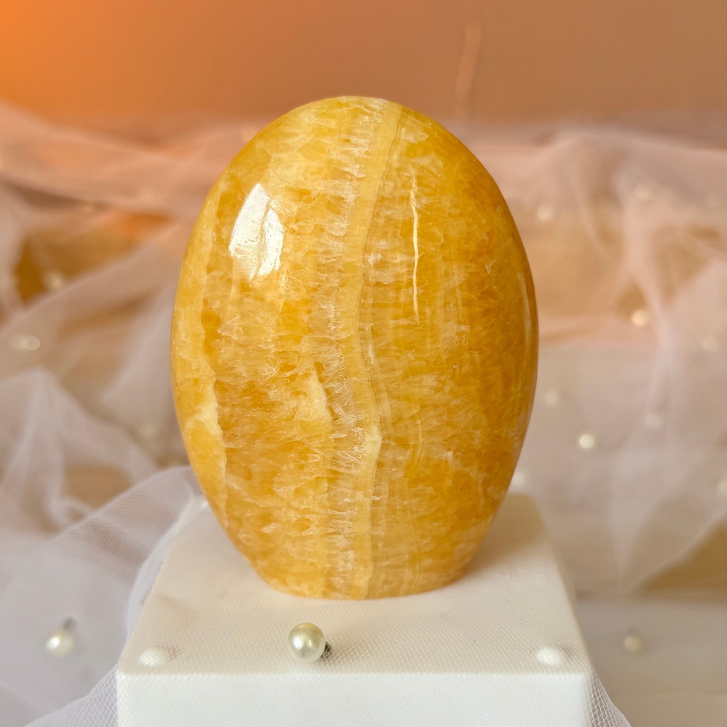 Orange Calcite Freeform (a)