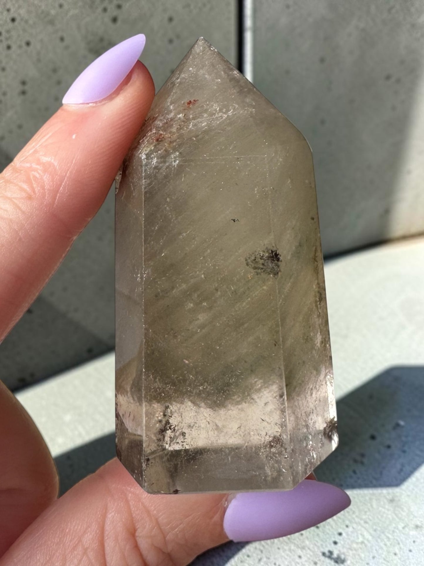 Garden Quartz (lodolite) Point