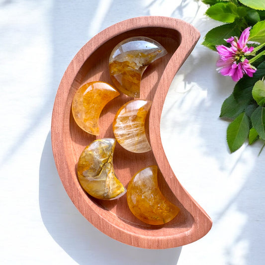 Golden Healer Moon Carvings