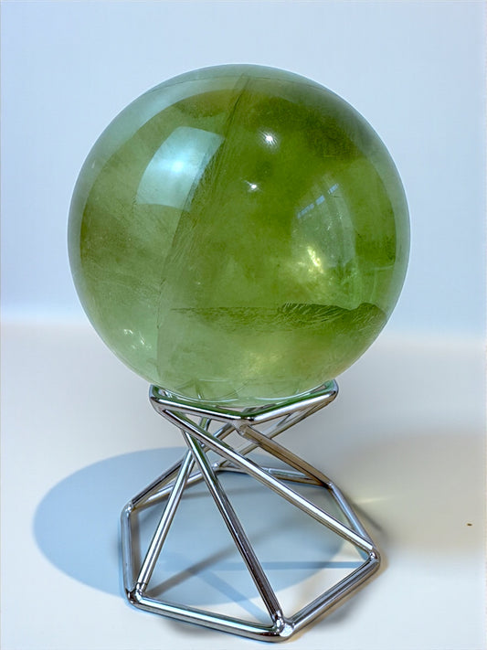 Green Apple Fluorite Sphere 6cm
