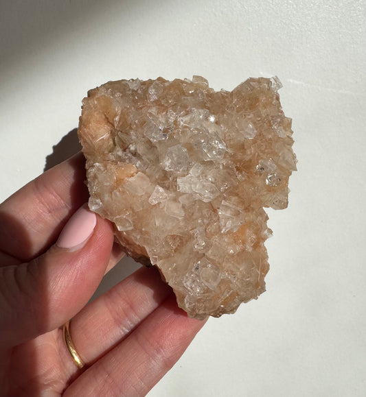 Peach Diamond Apophyllite Cluster/Specimen (c)