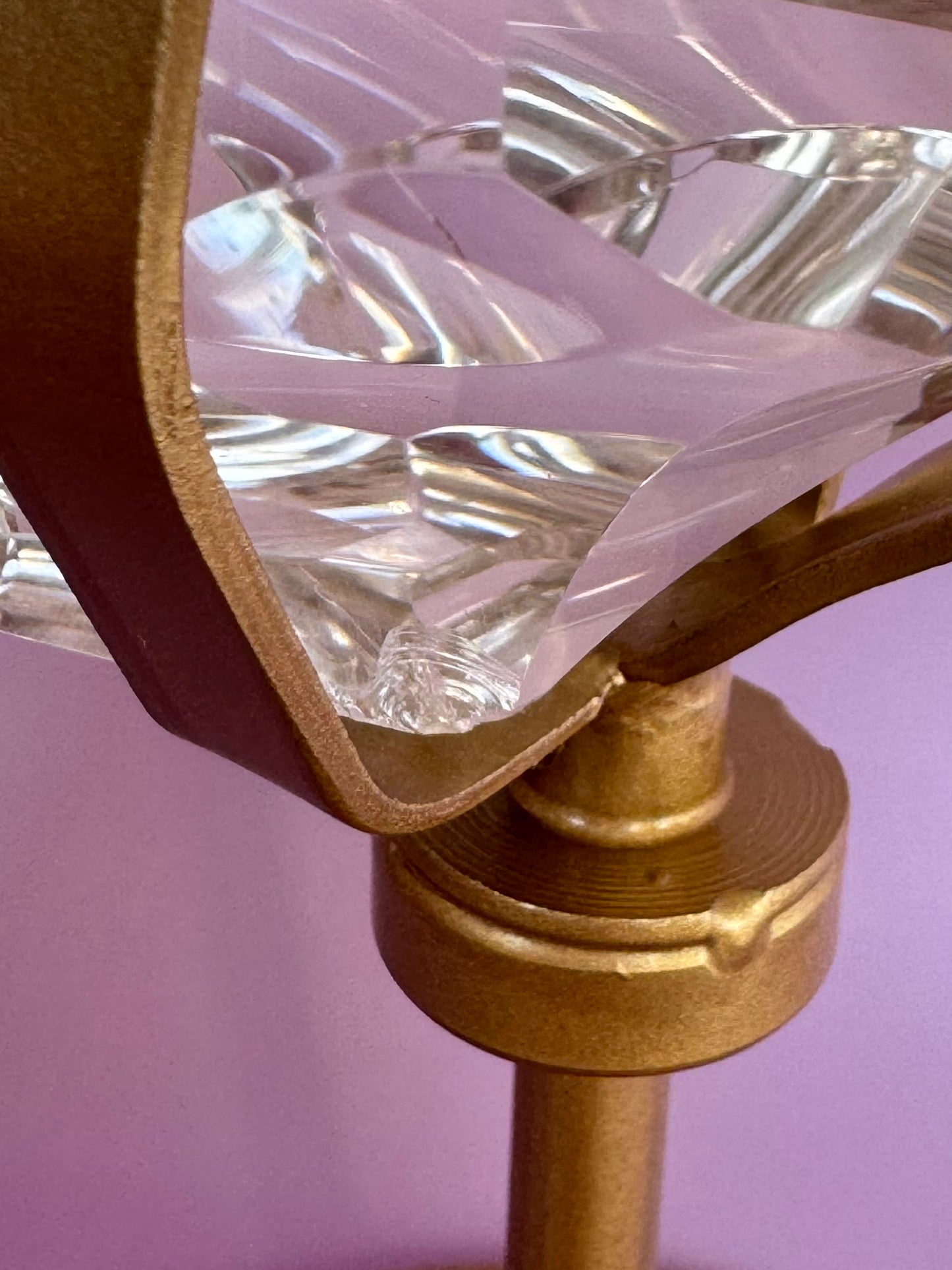Sculpted HQ Clear Quartz on Stand