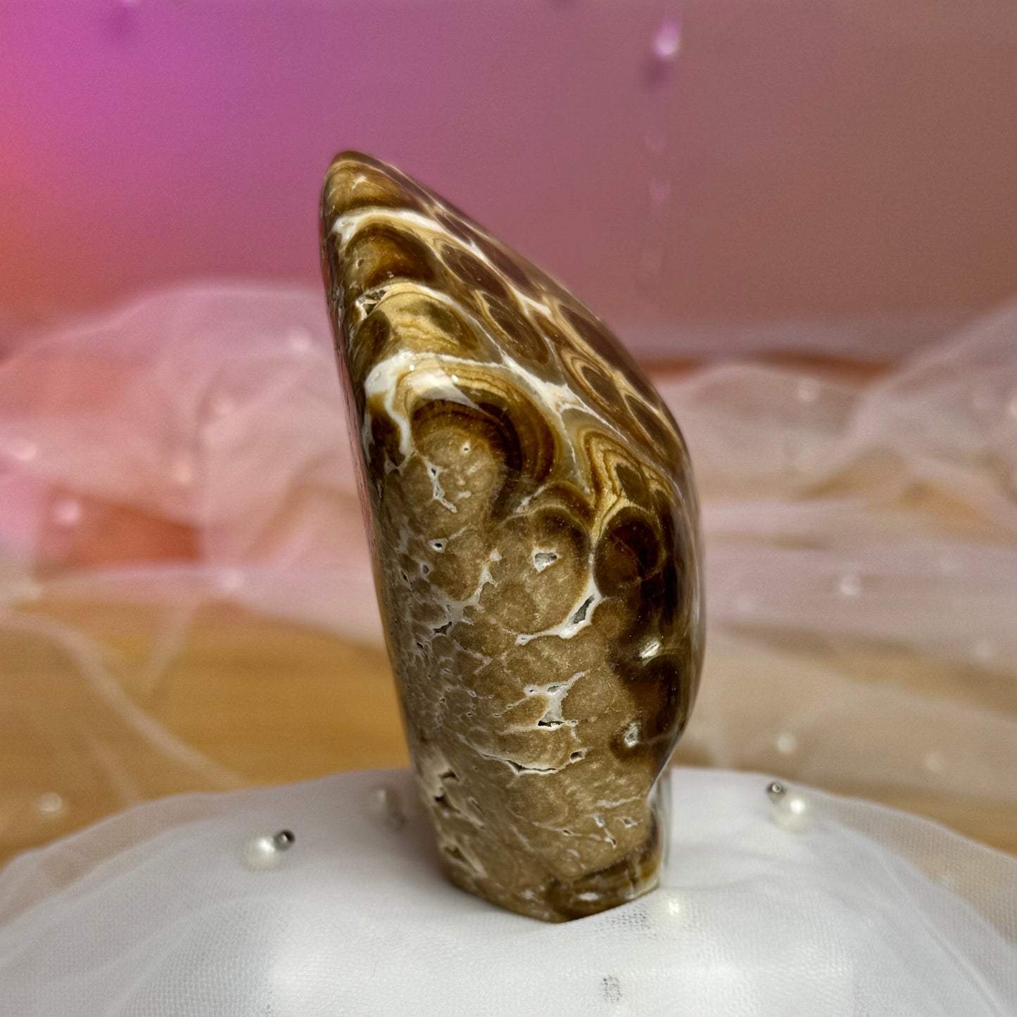 Leopard Chocolate Calcite Freeform