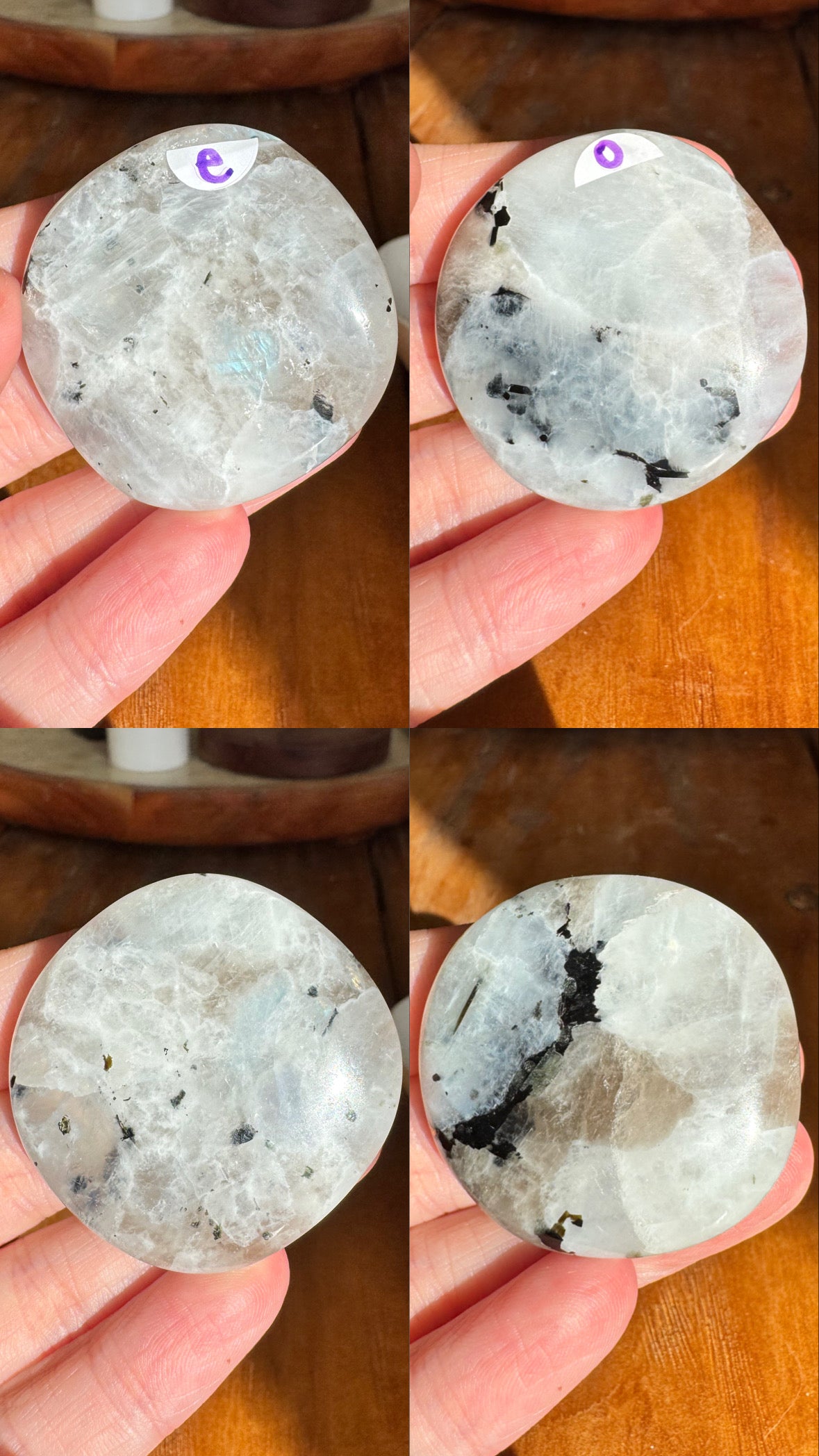 Rainbow Moonstone Flat Stones | Choose Your Own