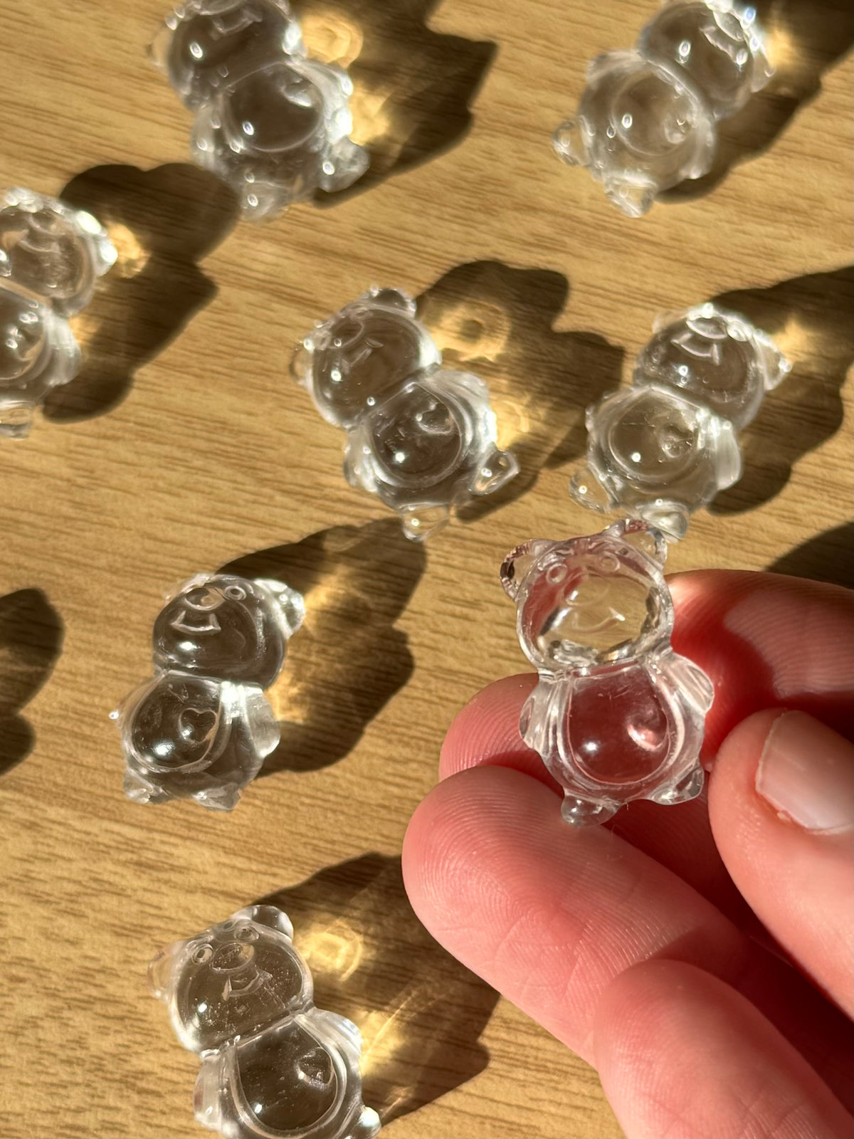 Clear Quartz Mini Lotso Bear Carving | Intuitively Chosen