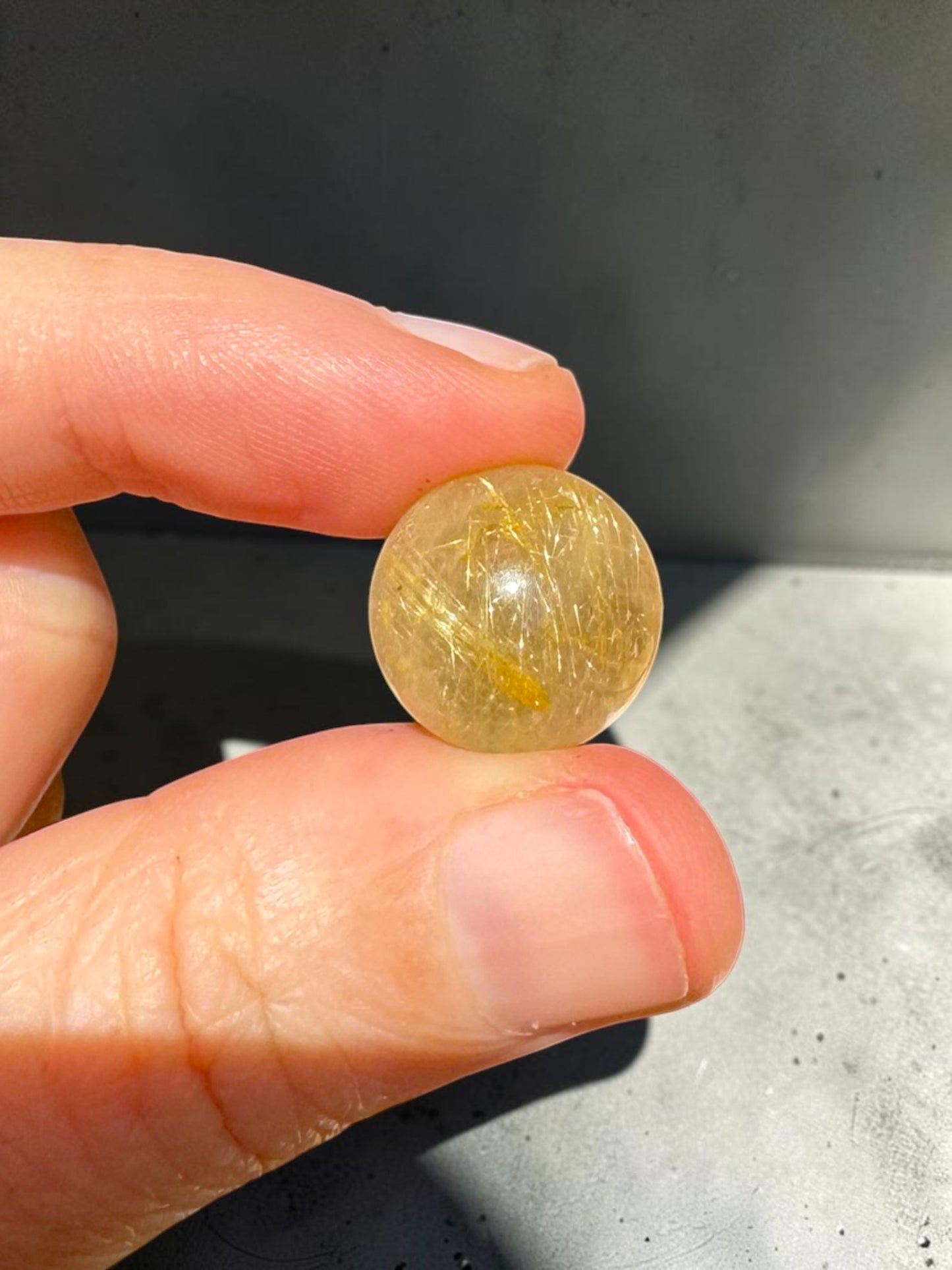 Golden Rutile Mini Sphere