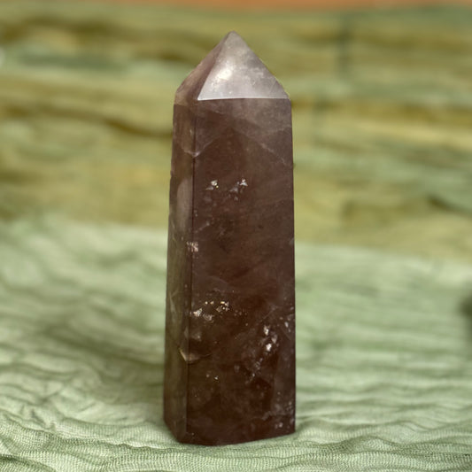 Purple Fluorite and Mica Tower