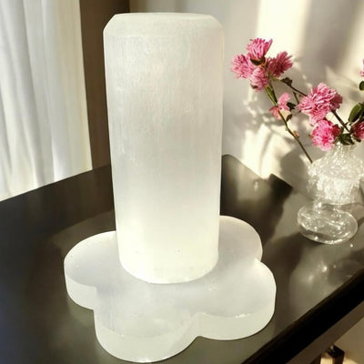 Selenite Flower Bracelet Stand