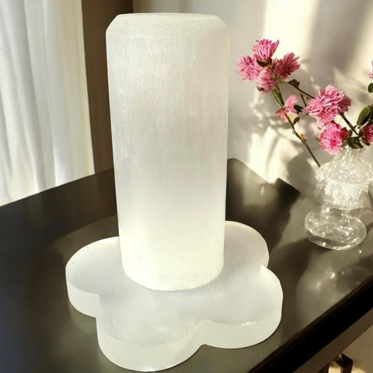Selenite Flower Bracelet Stand