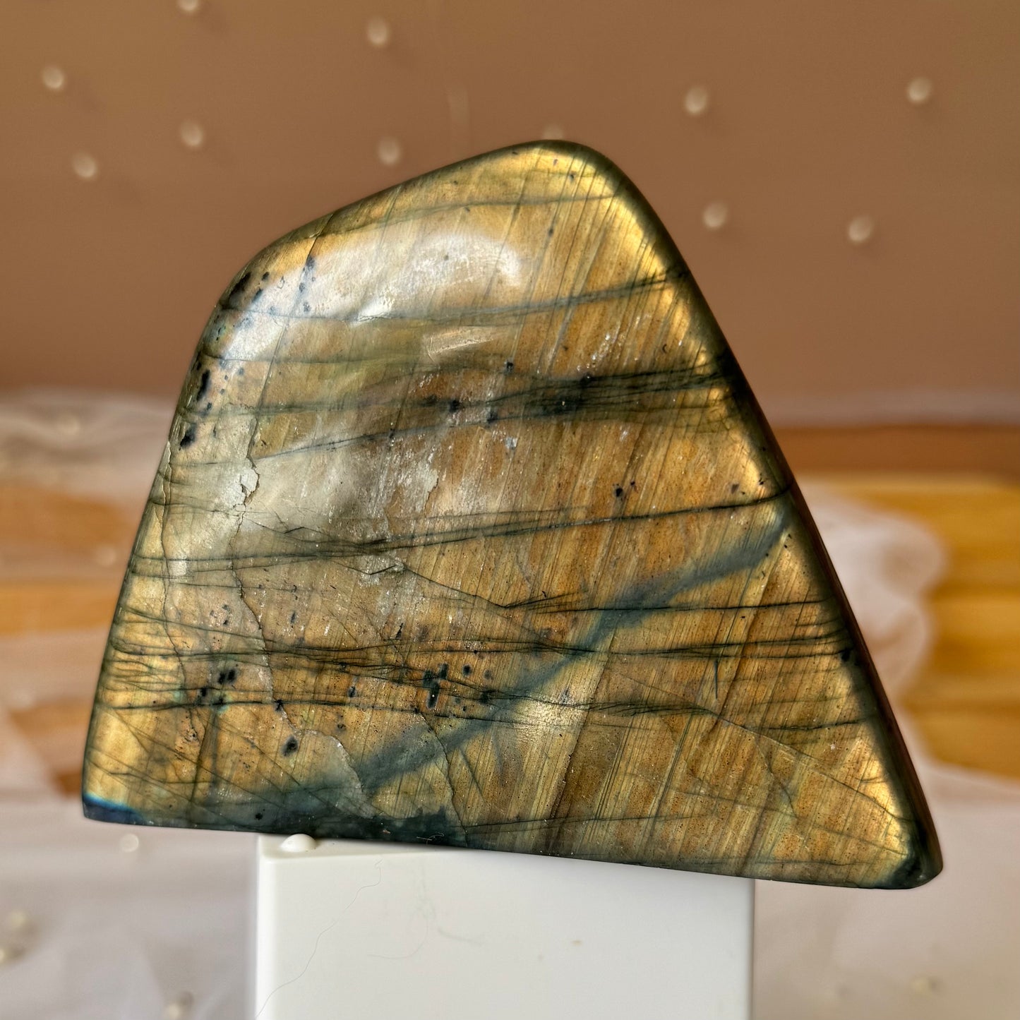 Peachy Labradorite Freeform