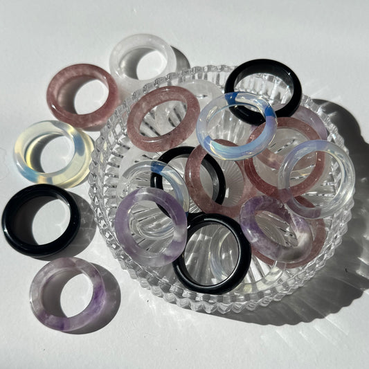 Crystal Rings/Sphere Stands