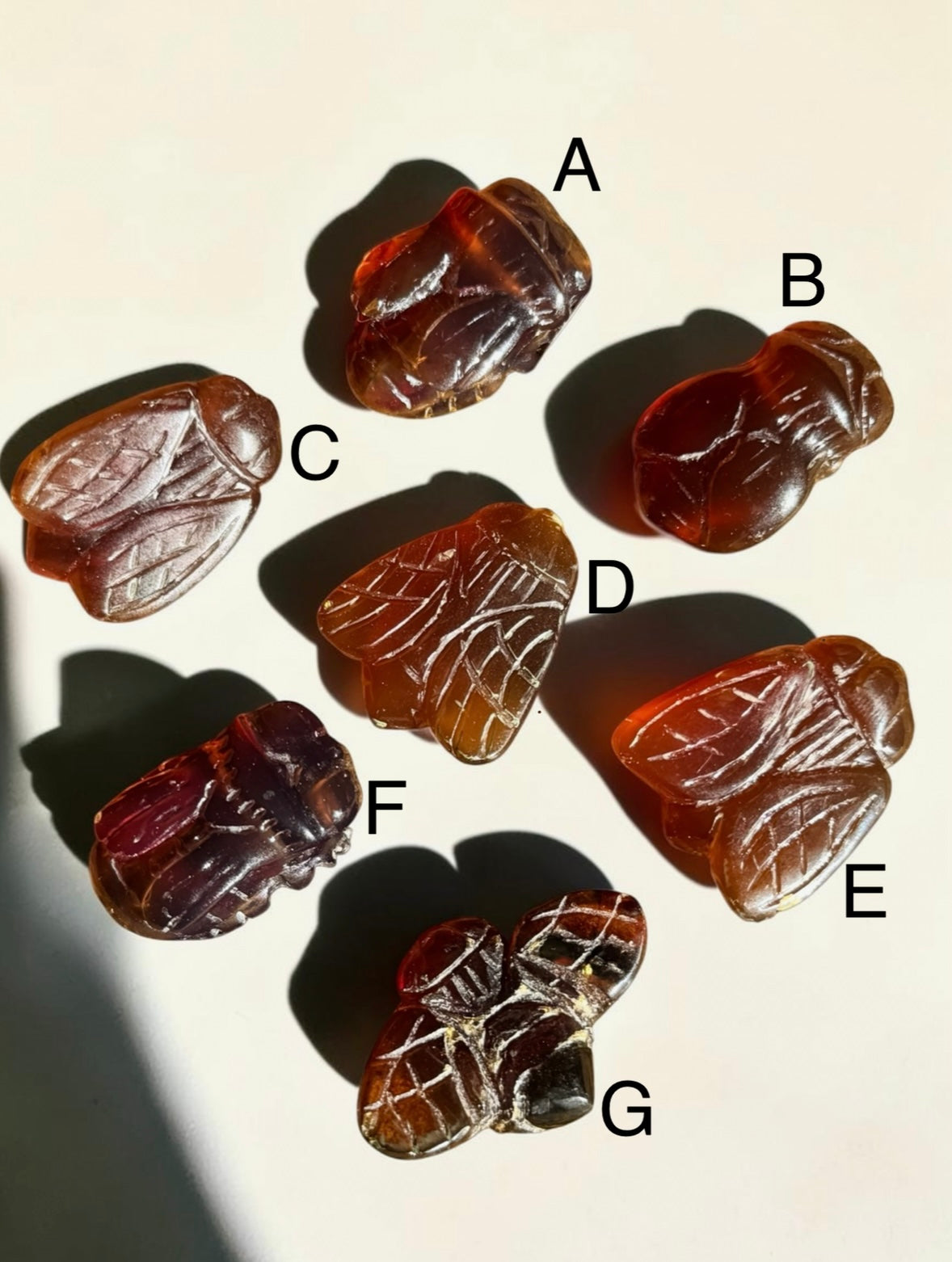 Amber Critter Carving - Choose Your Own