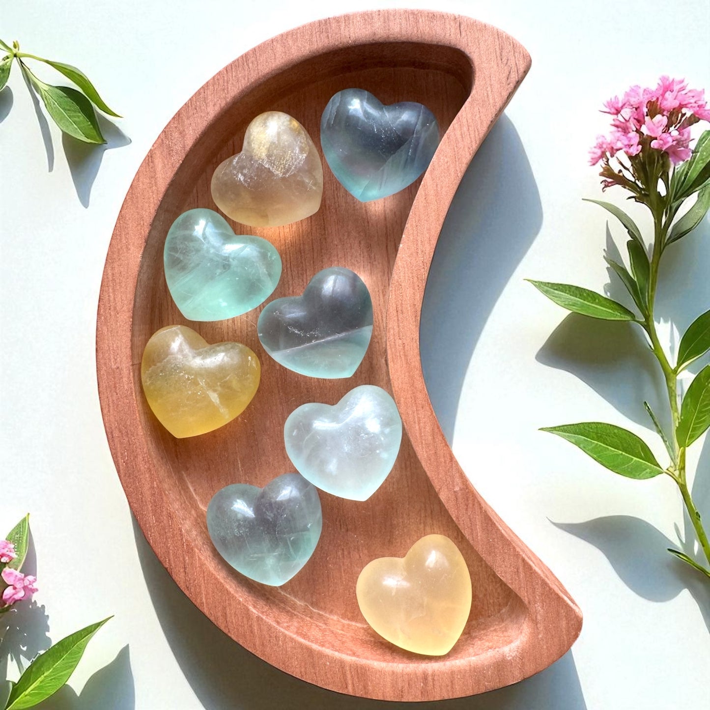 Fluorite Jelly Heart Carving | Intuitively Chosen