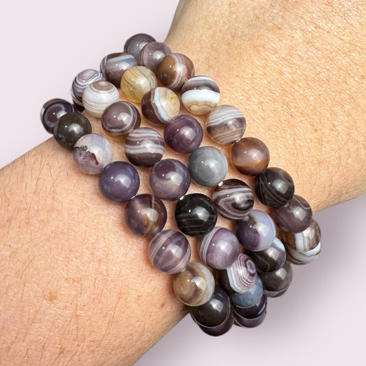 Botswana Agate 8mm Bracelets