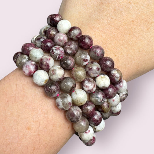 Pink Tourmaline 8mm Bracelets