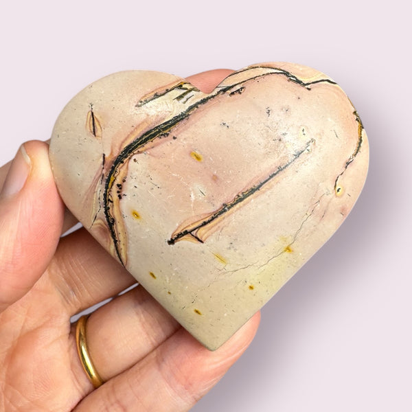 Picture Jasper Heart Carving