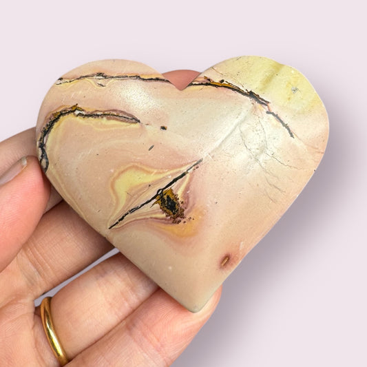 Picture Jasper Heart Carving