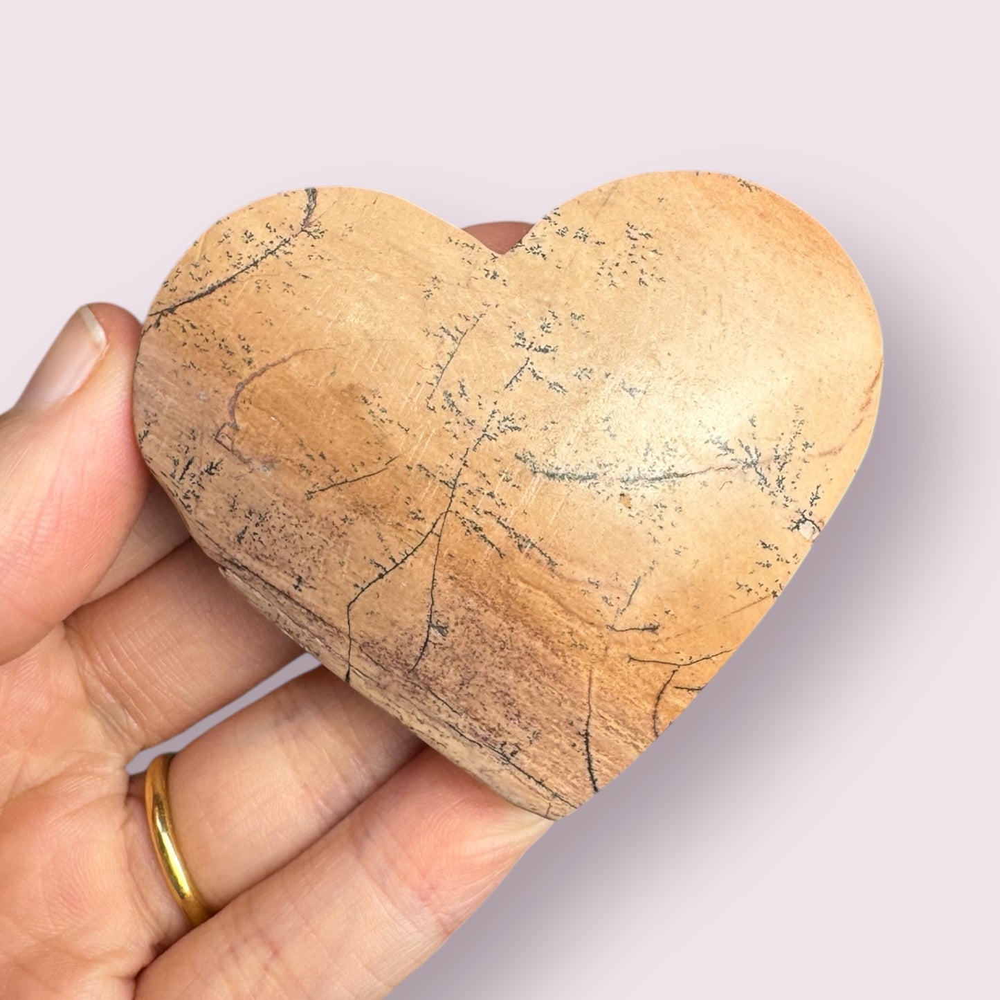 Picture Jasper Heart Carving