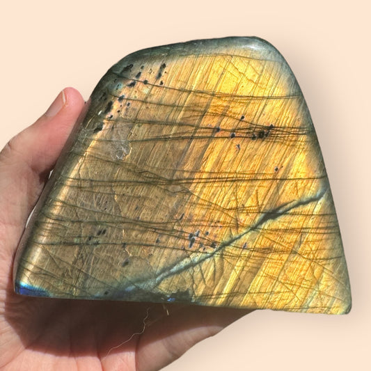 Peachy Labradorite Freeform