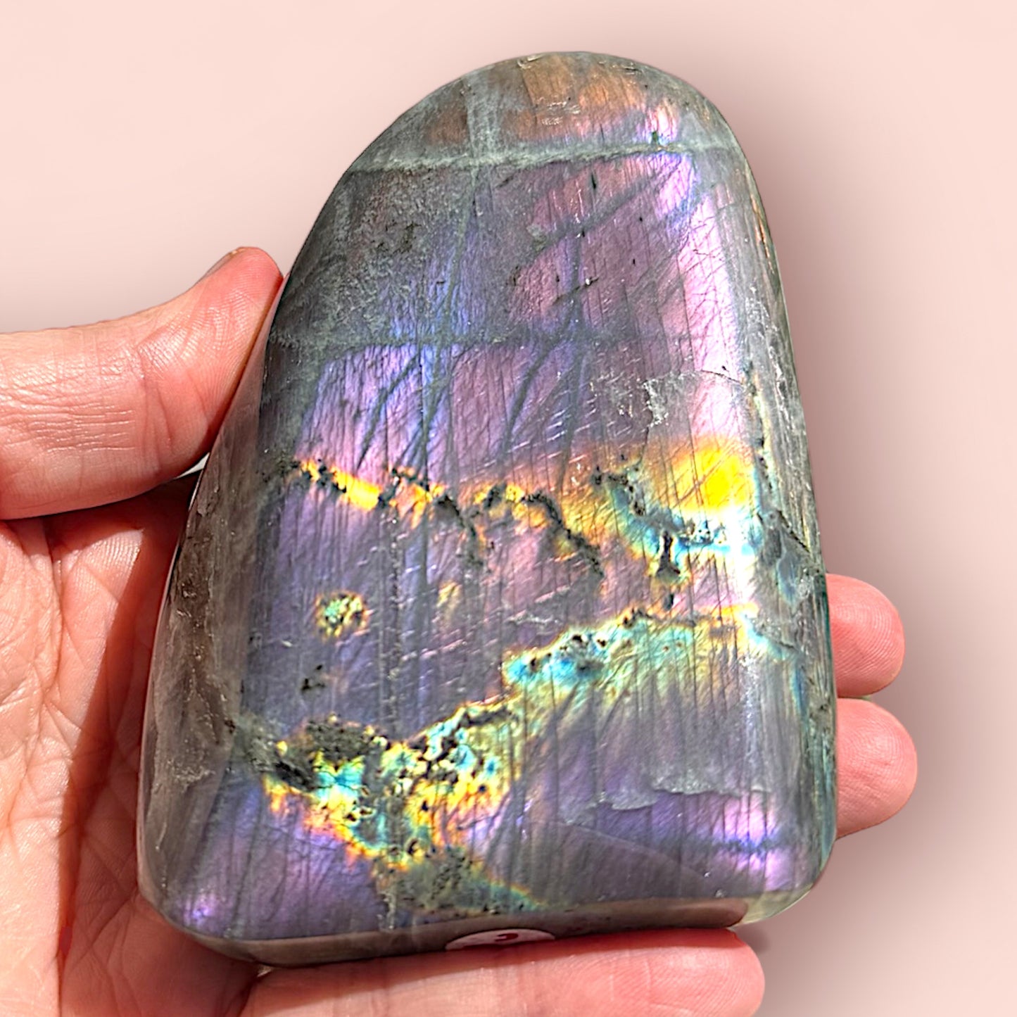 Purple/Orange Labradorite Freeform (wobbly)
