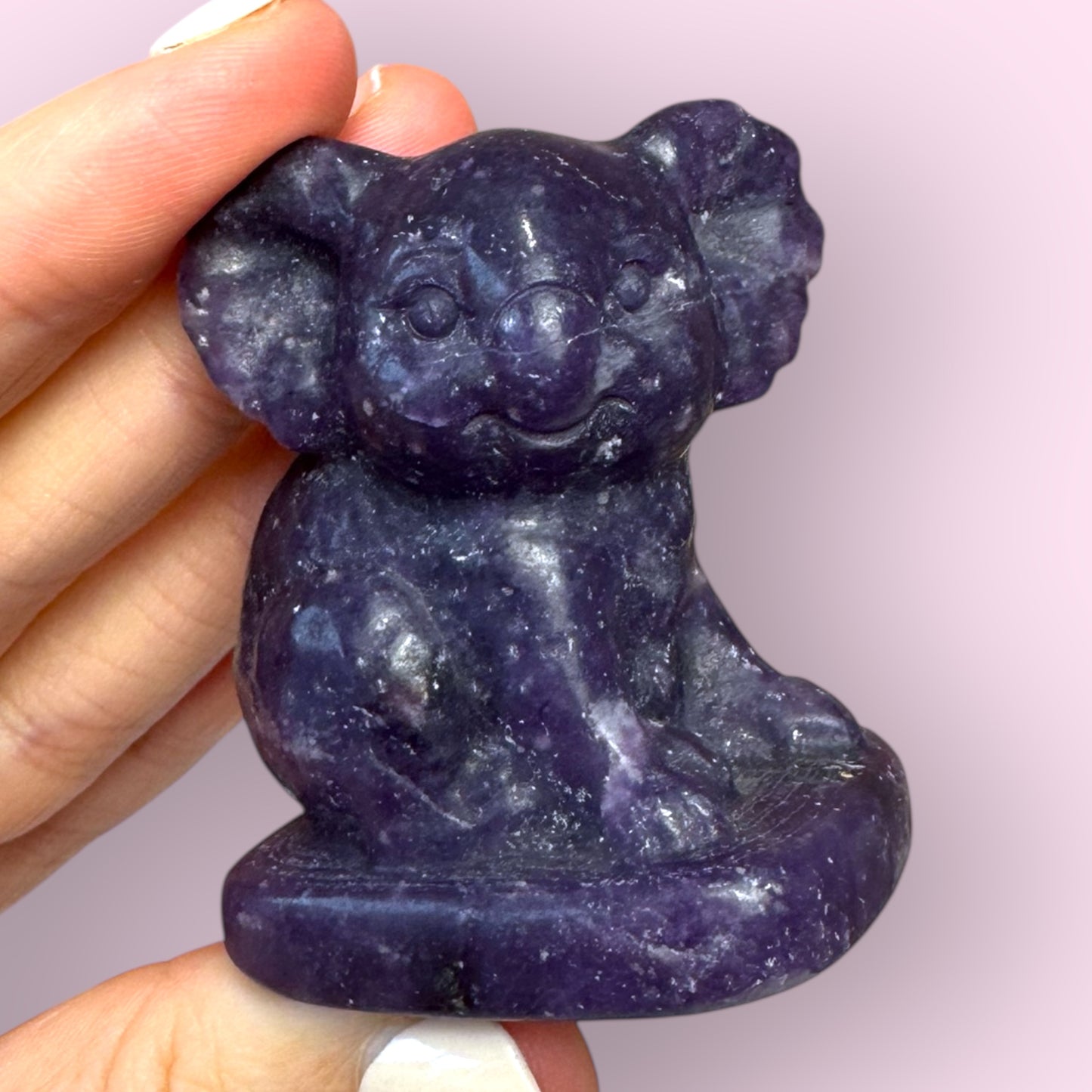 Lepidolite Koala Carving