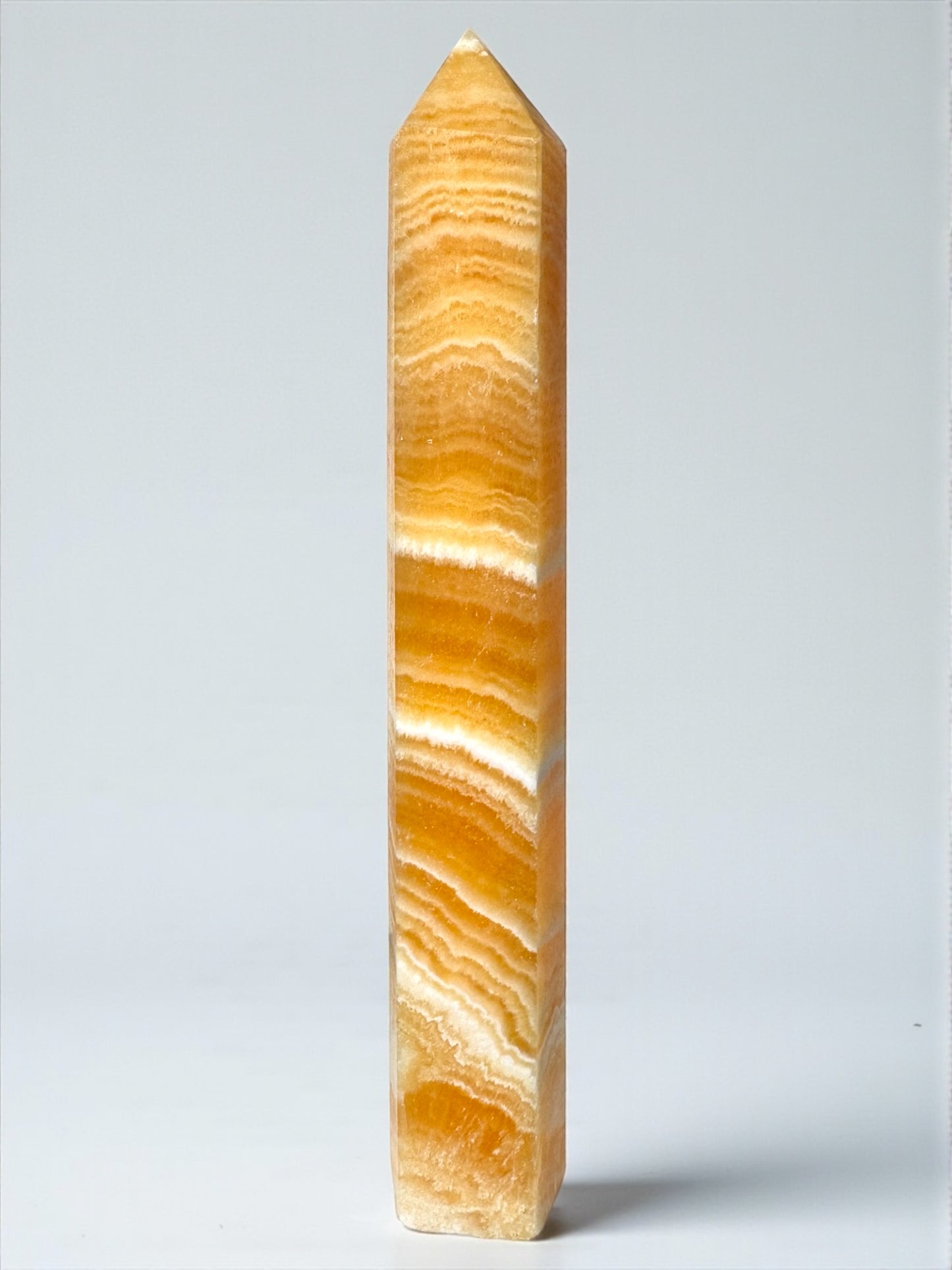 Banded Orange Calcite Tower