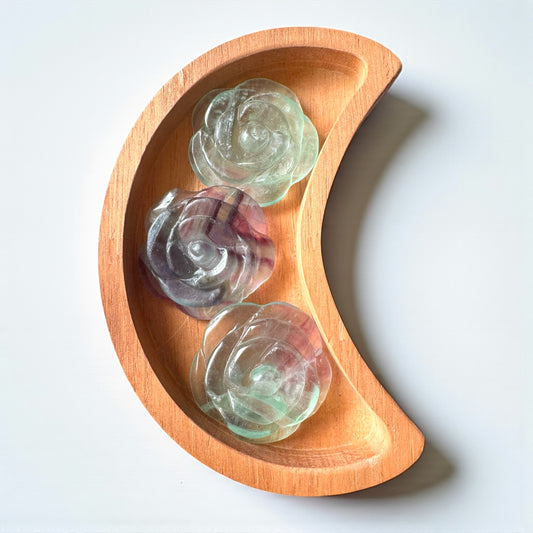 Fluorite Rose Carving | Intuitively Chosen